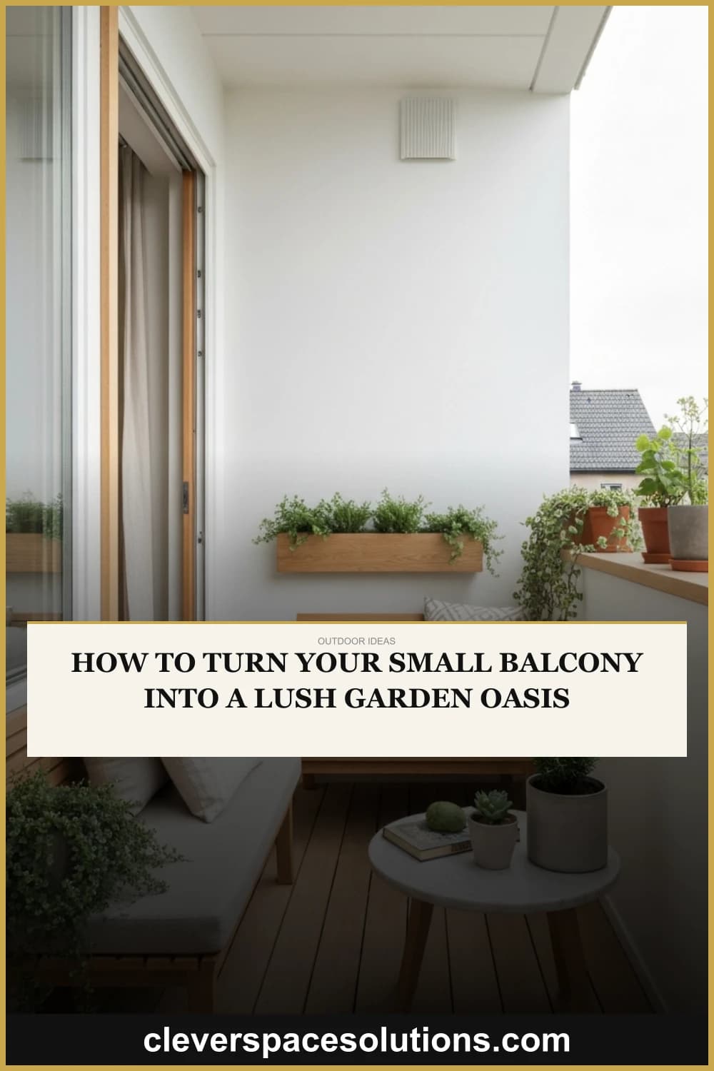 How to Turn Your Small Balcony into a Lush Garden Oasis