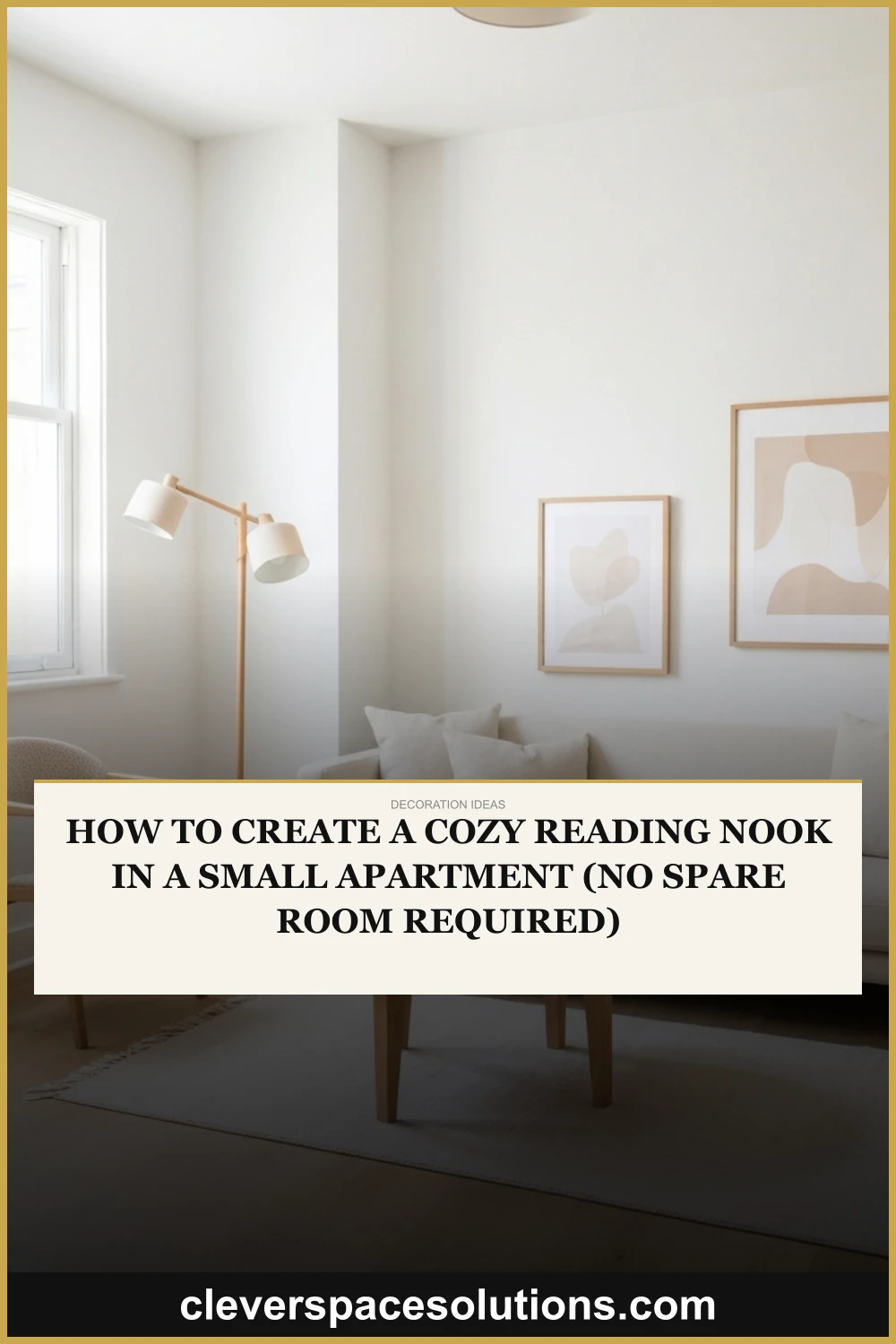 How to Create a Cozy Reading Nook in a Small Apartment (No Spare Room Required)